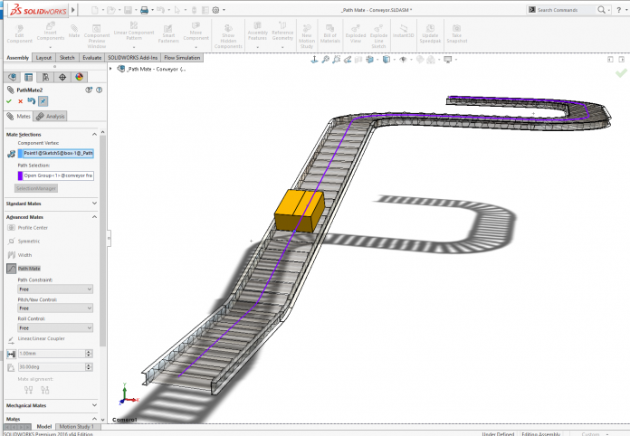 Bijzondere mates in SOLIDWORKS