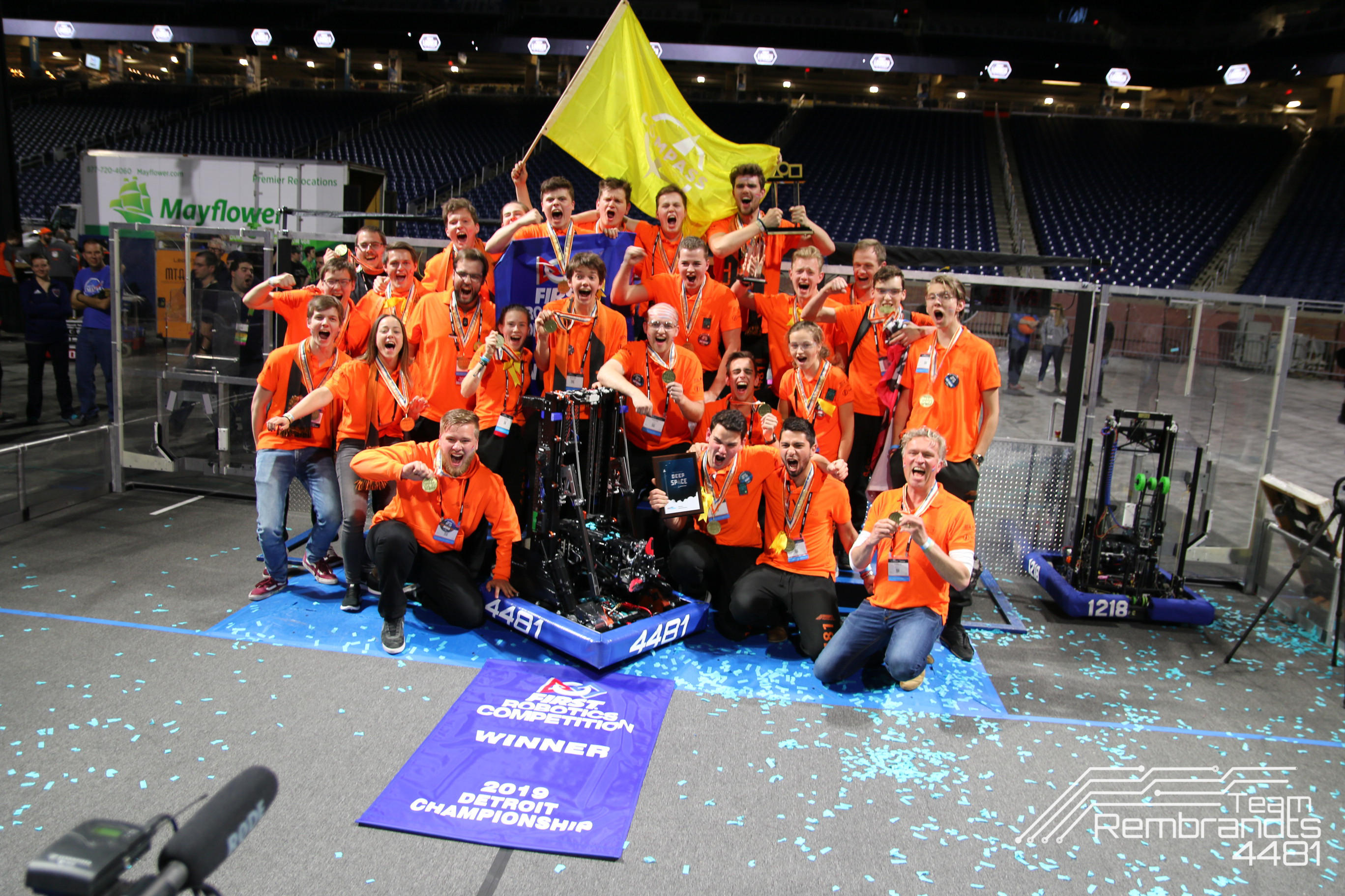 Team Rembrandts wint First Robotics Competition 2019